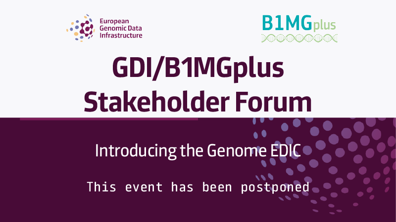 GDI/B1MGplus Stakeholder Forum 2026  – postponed
